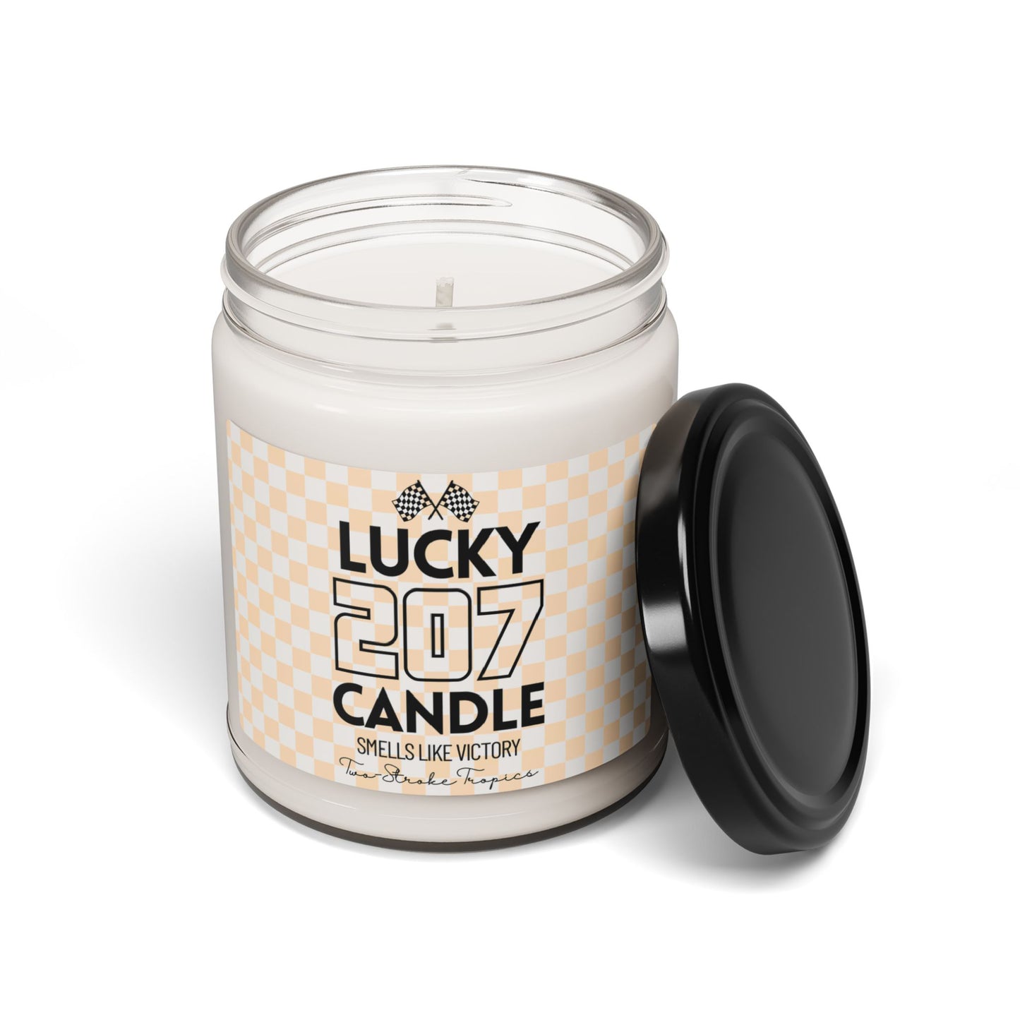 Personalized Lucky Moto Candle