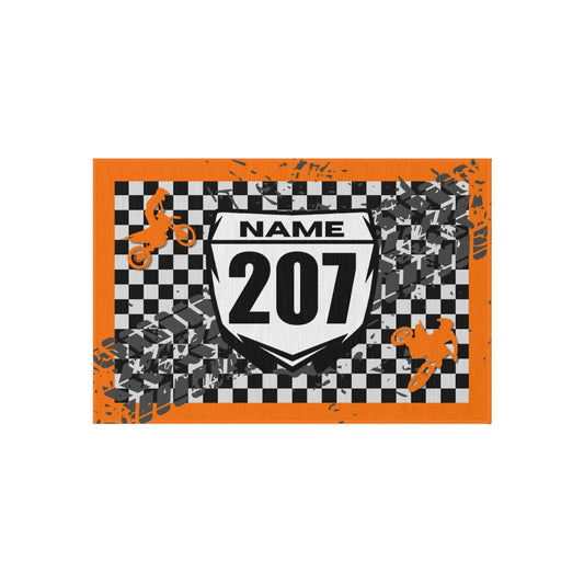 Personalized Number Plate Rug